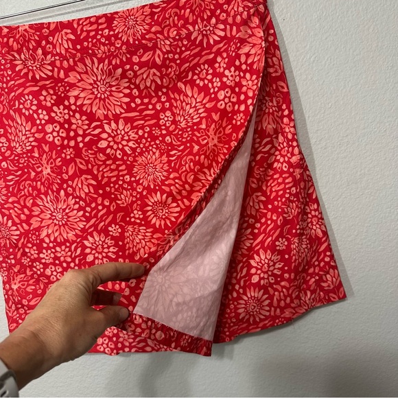 RipSkirt Hawaii Wrap Skirt Women's Medium Red Floral Swim Beach Coverup Length 2 - Picture 2 of 6